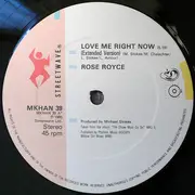 12'' - Rose Royce - Love Me Right Now
