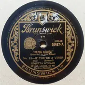 Rosetta Howard - If You're A Viper / Rosetta Blues