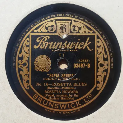 Rosetta Howard - If You're A Viper / Rosetta Blues