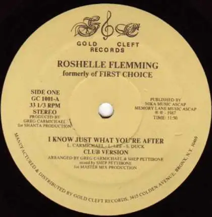 Roshelle Flemming, Rochelle Fleming - I Know Just What You're After