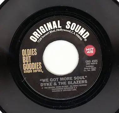 Rosie & The Originals / Dyke & The Blazers - Angel Baby / We Got More Soul