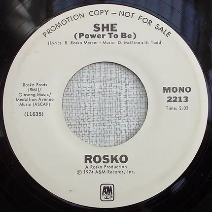 Rosko - She (Power To Be)