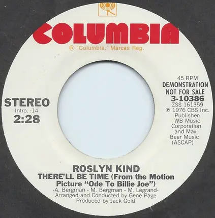 Roslyn Kind - There'll Be Time