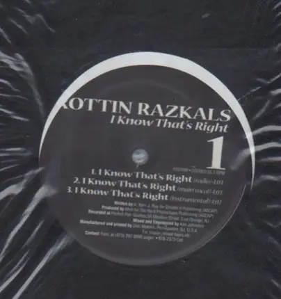 Rottin Razkals - I Know That's Right / We Can't Lose