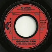 7inch Vinyl Single - Roter Mund - Augen Leben, Augen Sterben / Weltuntergang Im Park