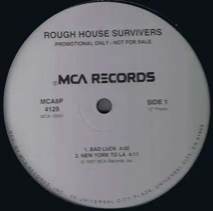 Rough House Survivers - Bad Luck / New York To LA