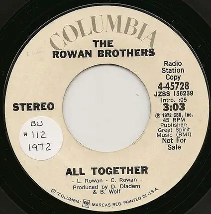 Rowan Brothers - All Together