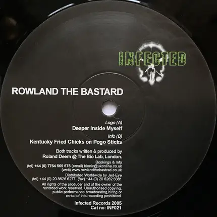 Rowland The Bastard - Deeper Inside Myself / Kentucky Fried Chicks On Pogo Sticks