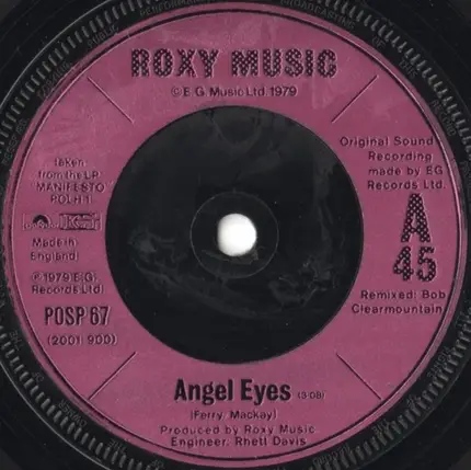 Roxy Music - Angel Eyes