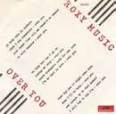 7inch Vinyl Single - Roxy Music - Over You