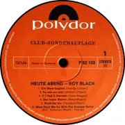 LP - Roy Black - Heute Abend - Roy Black - Live-Aufnahme Seiner Zweiten Großen Tournee