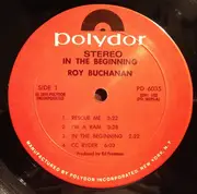 LP - Roy Buchanan - In The Beginning