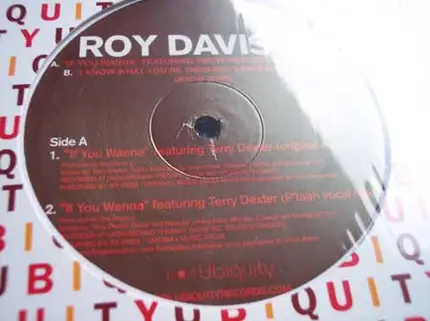 Roy Davis Jr. - If You Wanna / I Know What You're Thinking