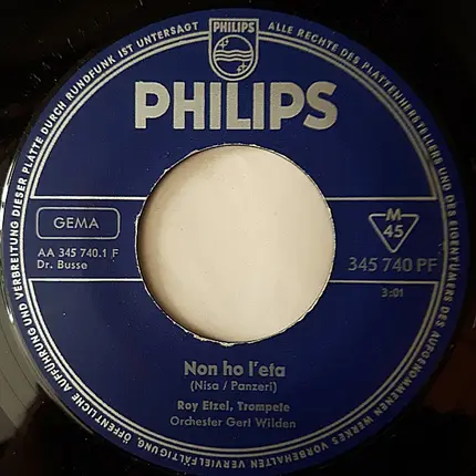 Roy Etzel - Non Ho L'Età