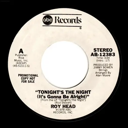 Roy Head - Tonight's the Night