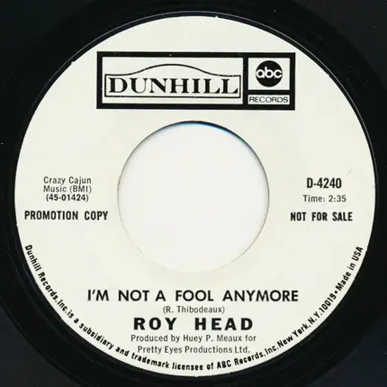Roy Head - Mama Mama / I'm not a fool anymore