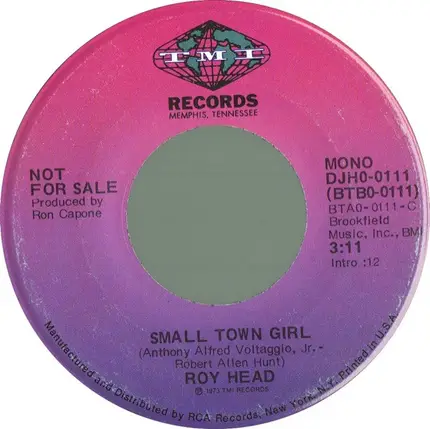 Roy Head - Small Town Girl