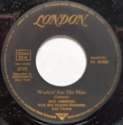 Roy Orbison - Leah / Working For The Man