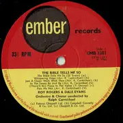 LP - Roy Rogers And Dale Evans - The Bible Tells Me So