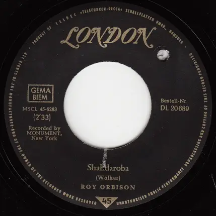 Roy Orbison - Shahdaroba