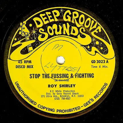 Roy Shirley - Stop The Fussing And Fighting / Diamond Ring