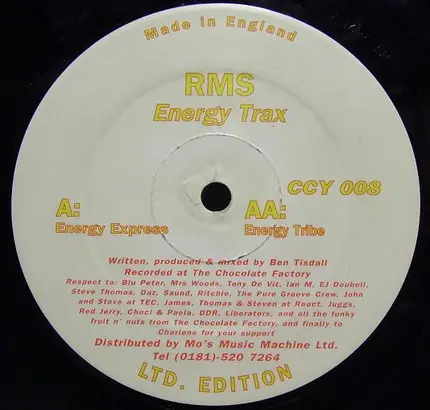 Rms - Energy Trax EP