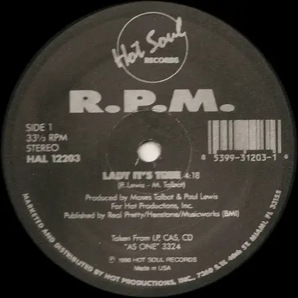 Rpm - Lady It's Time