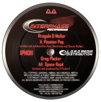 Rregula & Muller / Greg Packer - Passion Pop / Space Rock