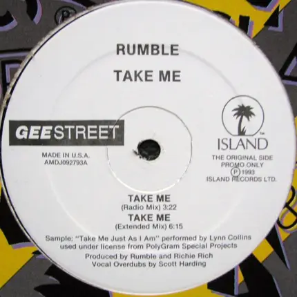 Rumble - Take Me / Original Ruff