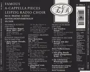 CD - Rundfunkchor Leipzig - Famous A-Cappella Pieces