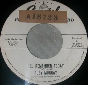 Ruby Murray - I'll Remember Today
