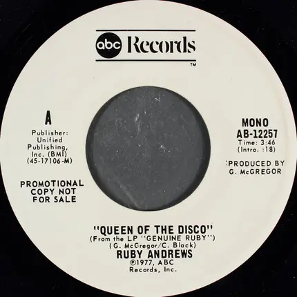 Ruby Andrews - Queen Of The Disco