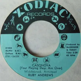 Ruby Andrews - Casonova (Your Playing Days Are Over)