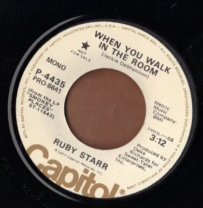 Ruby Starr - When You Walk In The Room