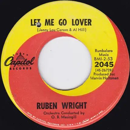 Ruben Wright - Let Me Go Lover / When The World Is Ready
