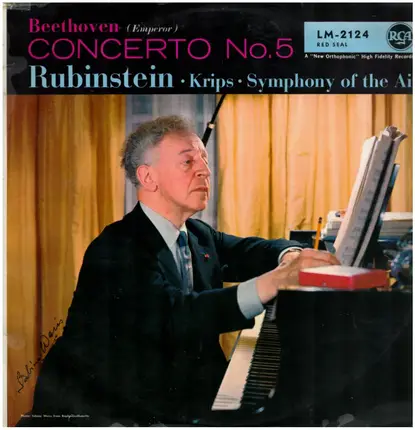 Rubinstein, Krips, Symph of the Air Orch, NY - Beethoven - Emperor