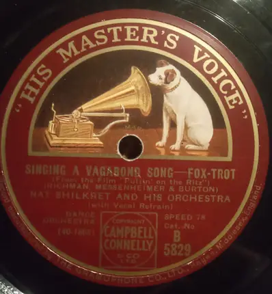 Rudy Vallee And His Connecticut Yankees / Nathaniel Shilkret And His Orchestra - I Love You, Believe Me, I Love You / Singing A Vagabond Song