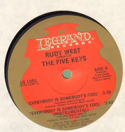 Rudy West - Everybody Is Somebody's Fool
