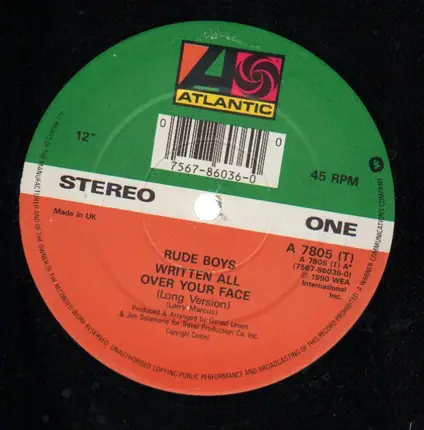 Rude Boys - Written all over your face