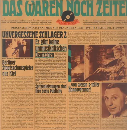 Rudi Godden, Camilla Horn u.a. - Das waren noch Zeiten - Unvergessene Schlager