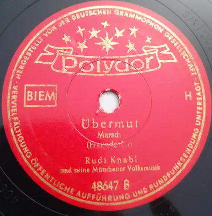 Rudi Knabl Und Seine Münchner Volksmusik - Auf Geht's / Übermut