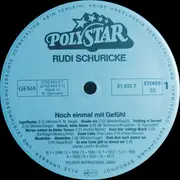 LP - Rudi Schuricke - Noch Einmal Mit Gefühl