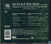 CD - Rudolf Escher - Musique Pour L'esprit En Deuil - Concerto Voor Strijkorkest - Summer Rites At Noon - Live Recording