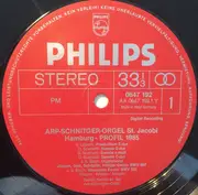 LP - Rudolf Kelber - Arp-Schnitger-Orgel St. Jacobi, Hamburg Profil 1985