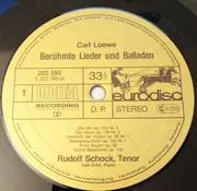 LP - Rudolf Schock , Carl Loewe , Ivan Eröd - Berühmte Lieder Und Balladen