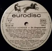 LP - Rudolf Schock - Ein Sängerportrait - Mono