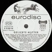 LP - Rudolf Schock - Geliebte Mutter
