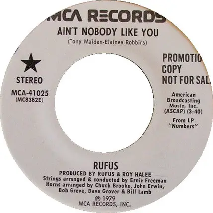 Rufus - Ain't Nobody Like You