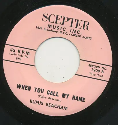 Rufus Beacham - I Need Your Love