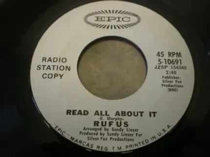 Rufus - Brand New Day / Read All About It